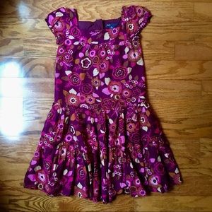 Girls Gap size 6–7 lined floral dress